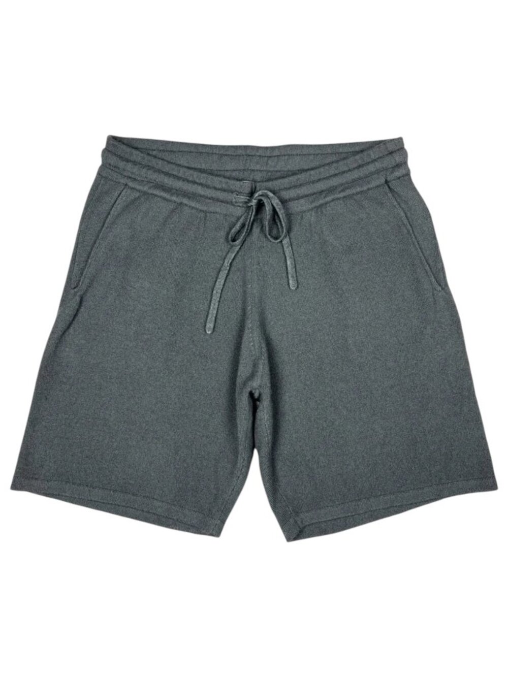 Cashe 100% Cashmere Shorts Womens Medium Gray Lounge Drawstring